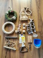 Diverse Vogelspielzeuge