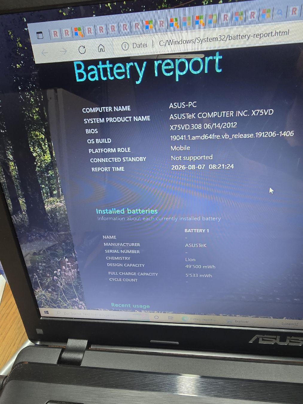 Asus Notebooks: Asus X75V Notebook (Q) – Gebraucht aus Rorschach von TimelessTrading 3