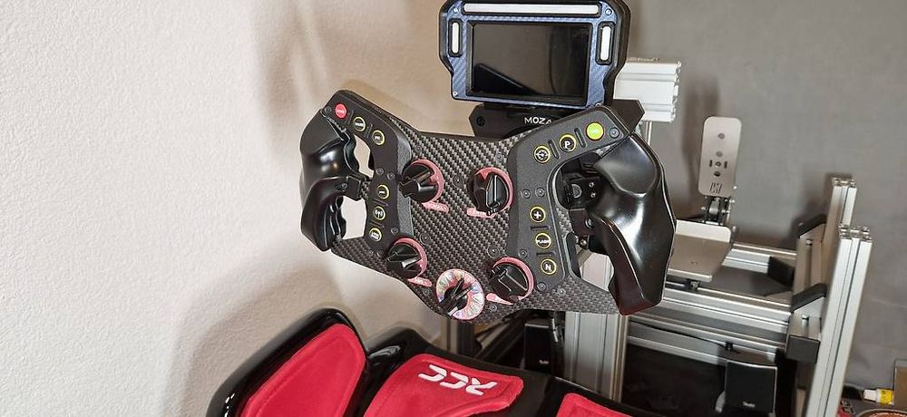 Volant Simracing Avec Plaque Boutons - Rallye/GT - Compatible Fanatec Simucube Thrustmaster - Neuf