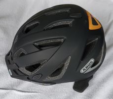 Velohelm ABUS Schwarz Grösse M 56-61cm neu inkl. LED Leuchte