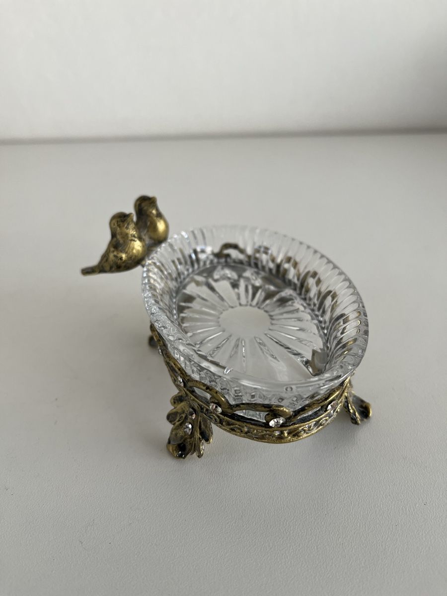 Tutte le decorazioni: Glas-Schälchen mit Metallrahmen – Usato da Wetzikon ZH venduto da seli03 6