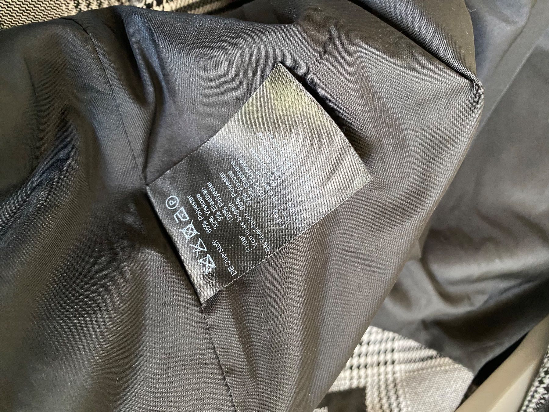 Hallhuber Giacche: Hallhuber Blazer, Karomuster, Grau/Weiss, Gr. 38 – Usato da Spiegel b. Bern venduto da corn2009 5