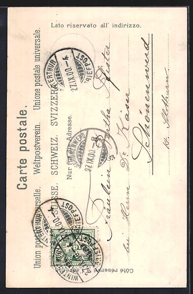 Cartoline postali: AK Schweiz, Wappen der Schweizer Kantone – Usato da Berlin venduto da bartko-reher 1