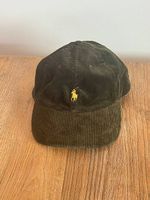 Polo Ralph Lauren Cap Cord olivgrün mit Lederriemen