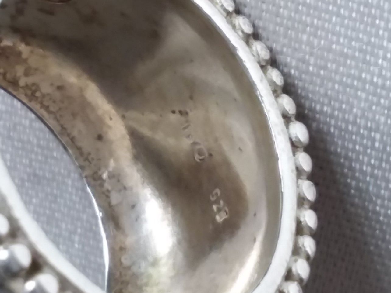 Anelli: Silberring 925 mit Perle & Mondsteinen Gr. 54 – Usato da Zürich venduto da Aleick 2