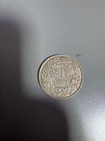 2 Franken 1961 Münze Schweiz guter Zustand