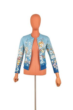 King Louie Blumen Strickjacke
