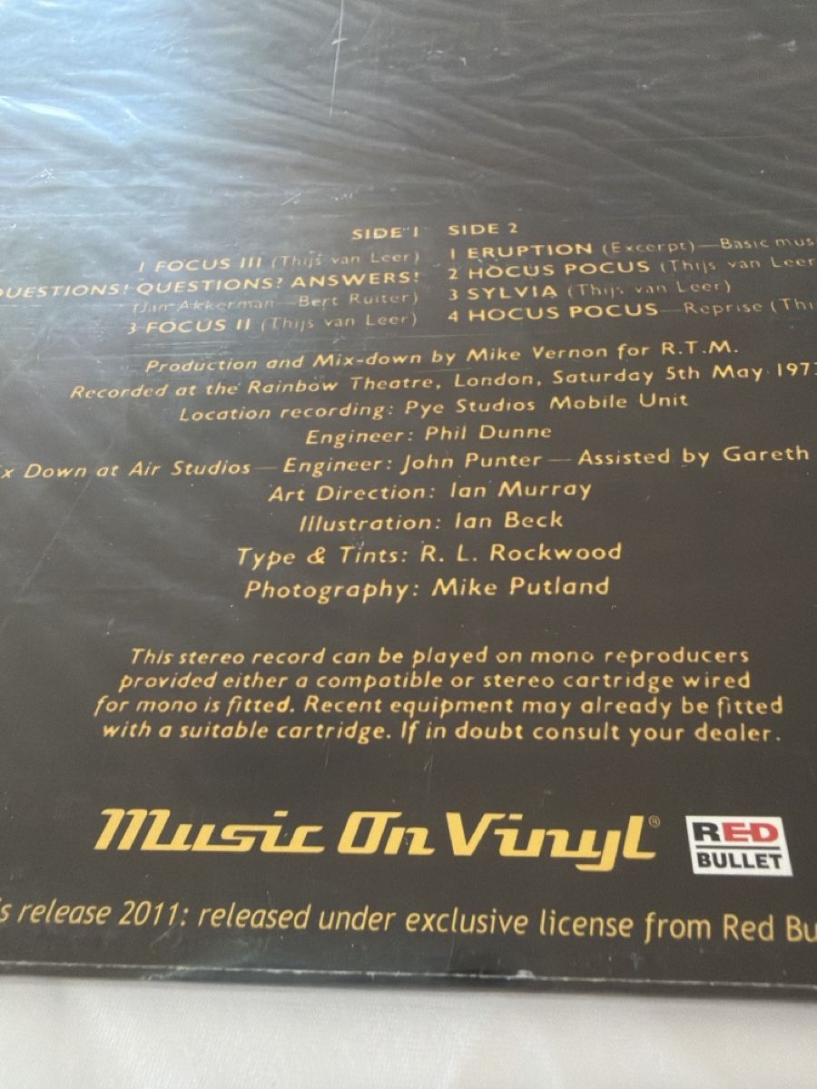 Schallplatten: Focus - At The Rainbow, Vinyl, Neu! – Neu und originalverpackt aus Schaffhausen von Sonne25 4