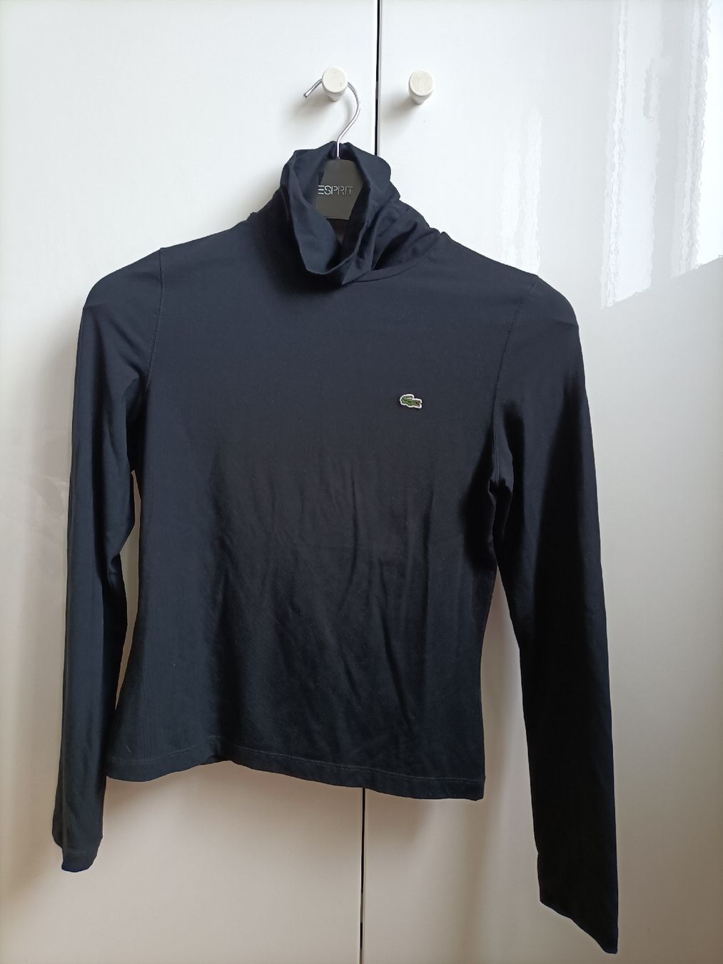 Lacoste T-shirt: Lacoste Rollkragenshirt, schwarz, Grösse 40 – Usato da Zürich venduto da taniayyo