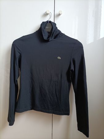 Lacoste Rollkragenshirt, schwarz, Grösse 40