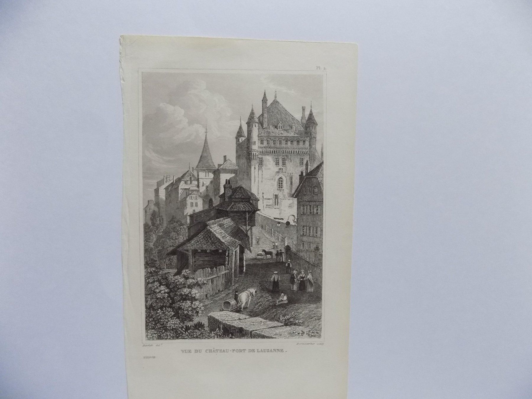 Incisioni: Lausanne Château Fort – Usato da Risch venduto da Antikfee