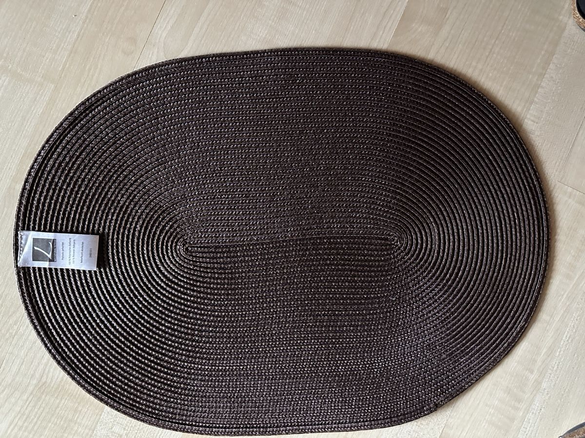 Sottobicchieri: 10 Tisch-Platzsets braun, oval, geflochten – Usato da Ottikon venduto da lo99 1