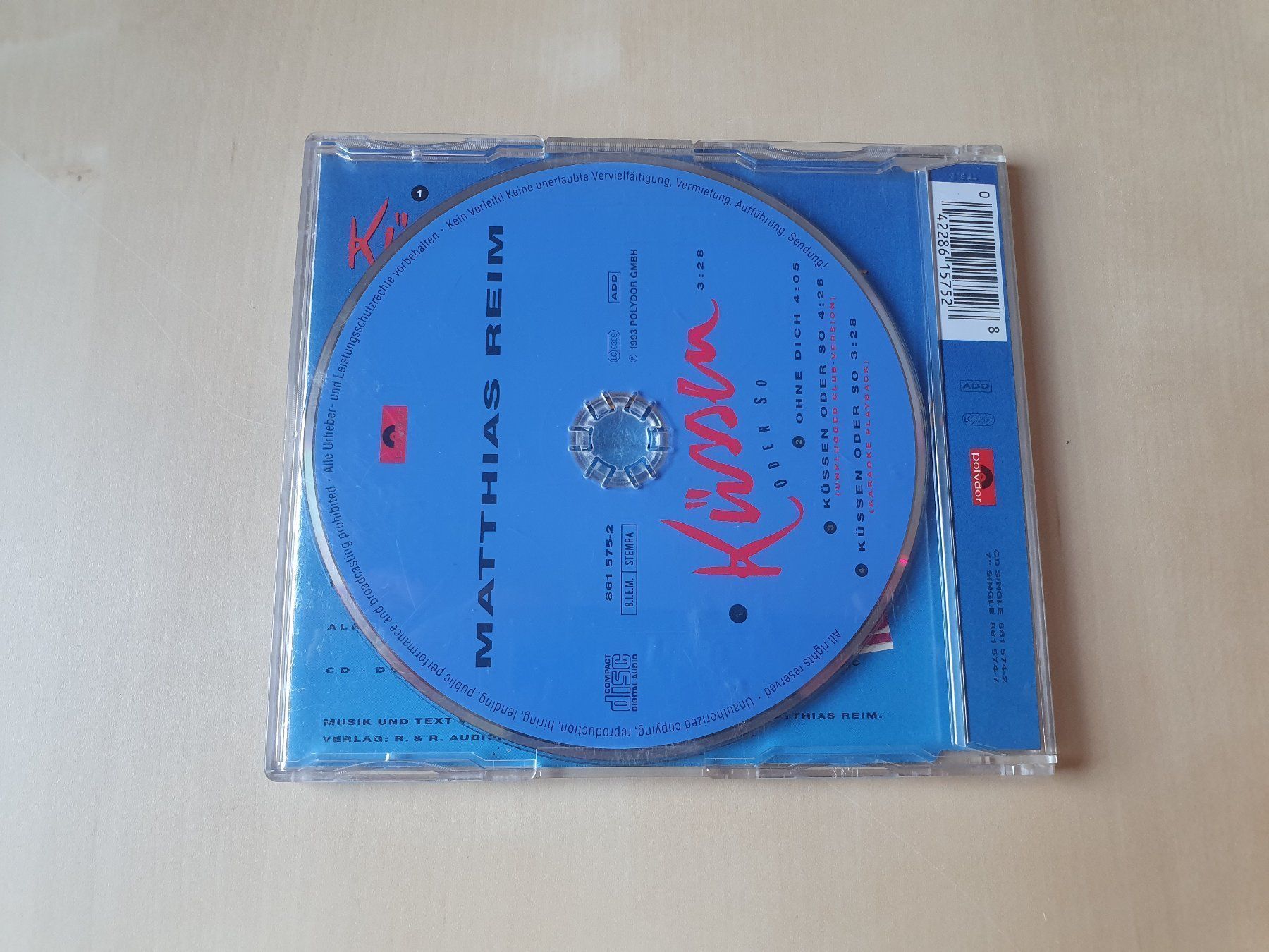 CDs: Matthias Reim Küssen oder so – D'occasion à Stansstad par collectorsshop 1