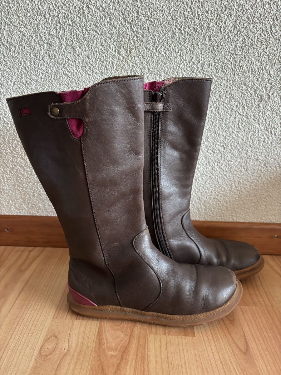 Camper Chaussures filles: Braune Camper Lederstiefel, Grösse 35 – D'occasion à Zürich par divewhites01 1