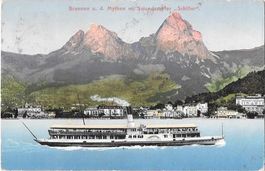 Brunnen mit Dampfschiff Schiller