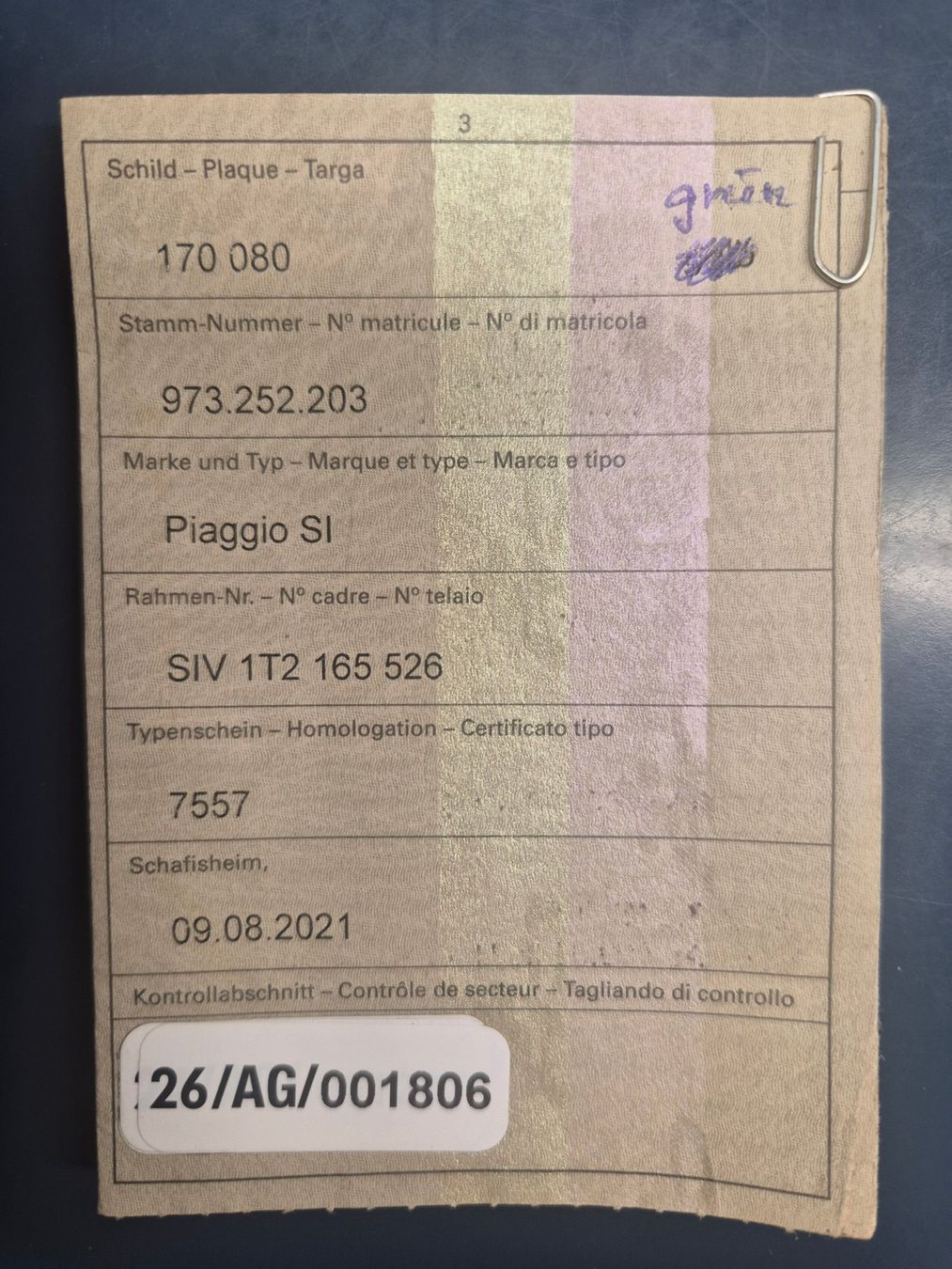 Piaggio Ciclomotori: PIAGGIO SI – Usato da wislikofen venduto da Buschi78 3
