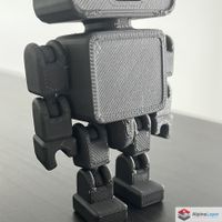 Articulated Robot 3D Printed Figure Dark Grey