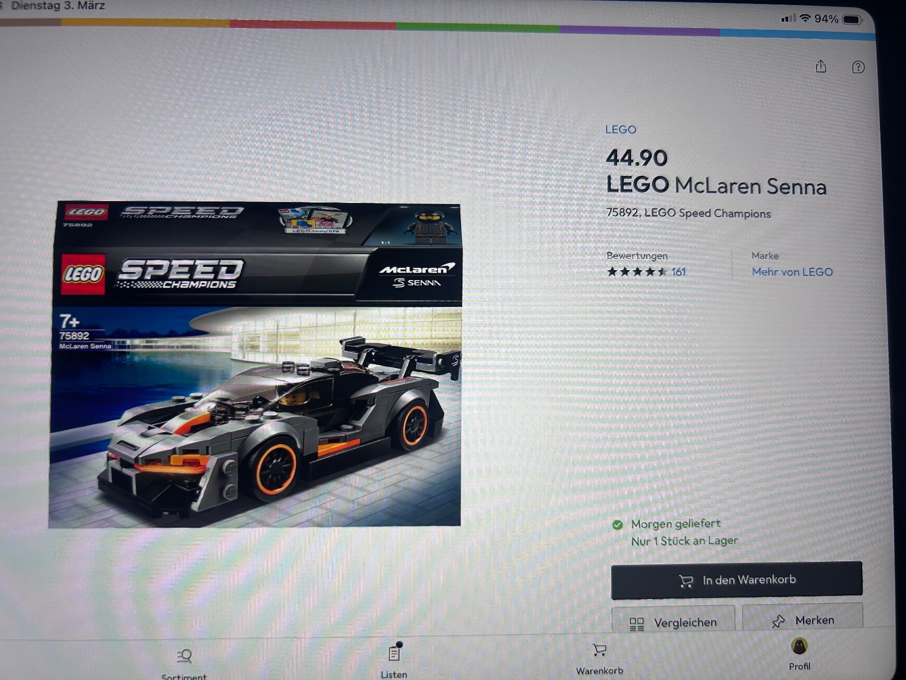 Lego Giocattoli: Lego Mclaren Senna – Usato da Zürich venduto da Hossi66 1