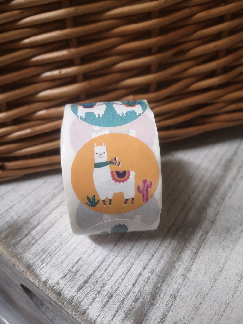 Aufkleber: Lama Stickers 3.8 cm ganze Rolle – Neu und originalverpackt aus Mellingen von Goldenspoon