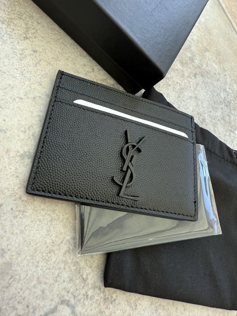 Saint Laurent Portafogli: Saint Laurent Kartenetui YSL Schwarz NEU – Nuovo (secondo la descrizione) da Ellighausen venduto da privateseller