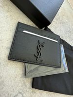 Saint Laurent Kartenetui YSL Schwarz NEU