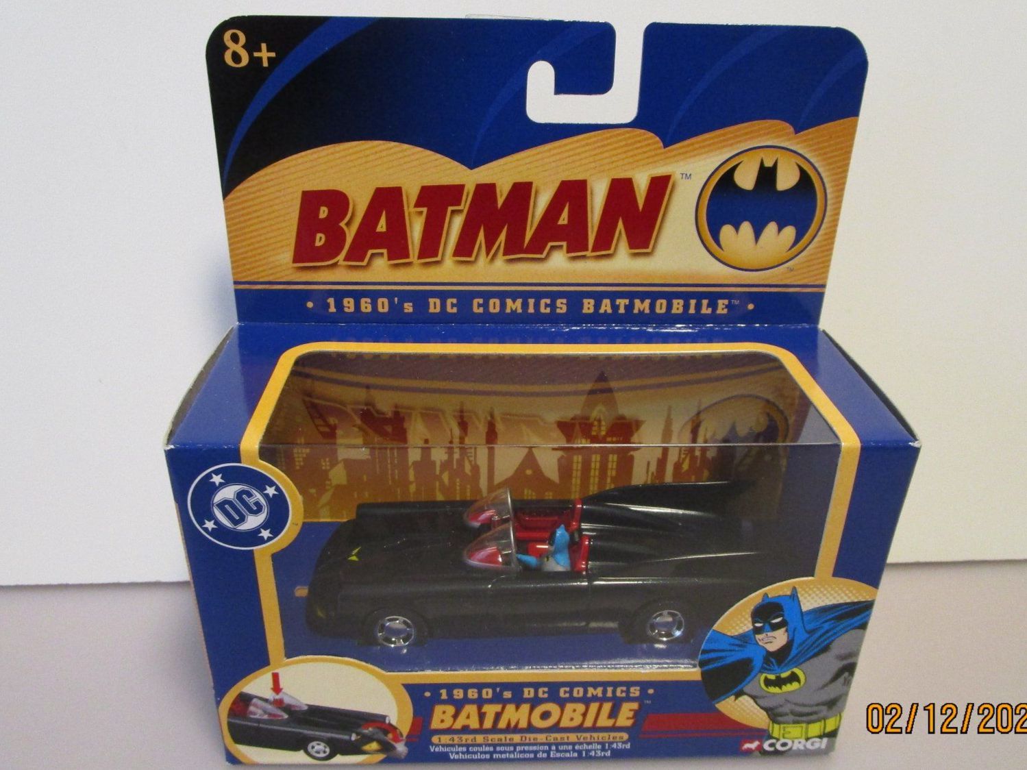 Corgi Toys Modellini d'auto: CORGI BATMAN BATMOBILE 1960 DC COMICS - 77301 – Nuovo e nell'imballaggio originale da Chêne-Bourg venduto da breno56