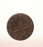 MONETA SVIZZERA 1 centesimo 1963 usata - circolata Rame
