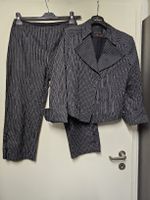 Veste et Pantacourt/Vintage à rayures/Batiste/Chic/Taille 38
