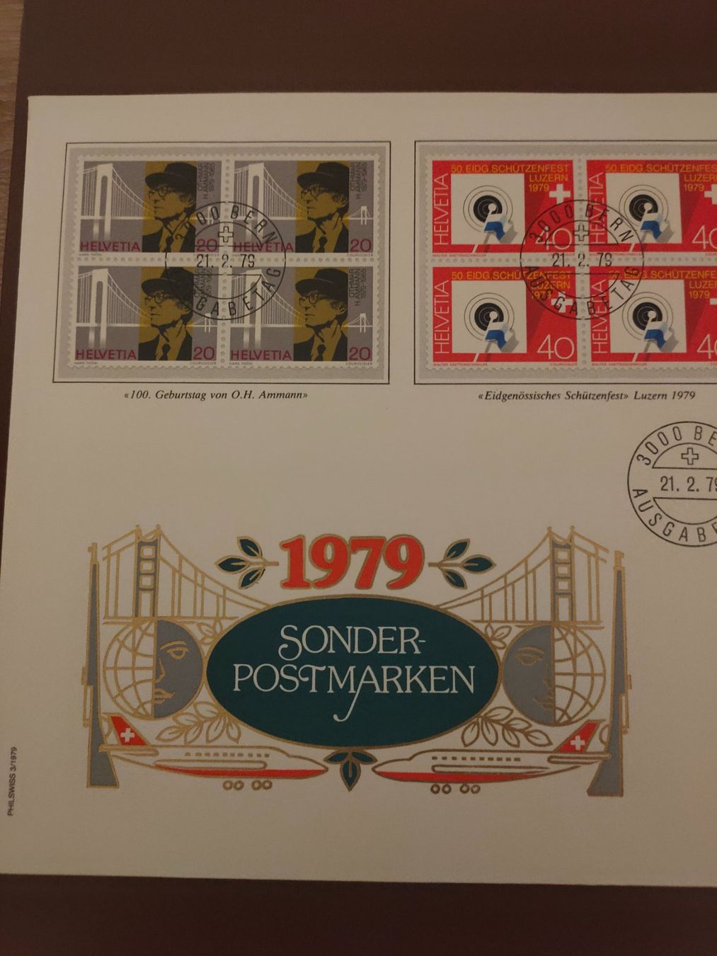 Alle Briefmarken: Schweiz Briefmarkenbogen 1979, Sonderpostmarken komplett – Gebraucht aus matten b. interlaken von jfran17 1