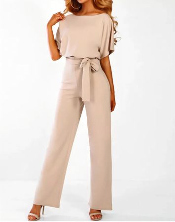 Damen Jumpsuit Grösse M in beige