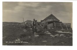 Erste Wirtschaft und Gasthaus Ebenalp (AI) Alpstein um 1910