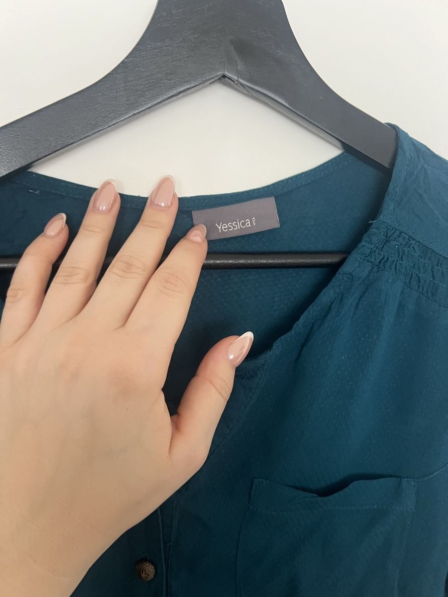 Camicette: Dunkelblaue Bluse / Gr. M / elegant – Usato da Wattwil venduto da Sihana-Spirit 2