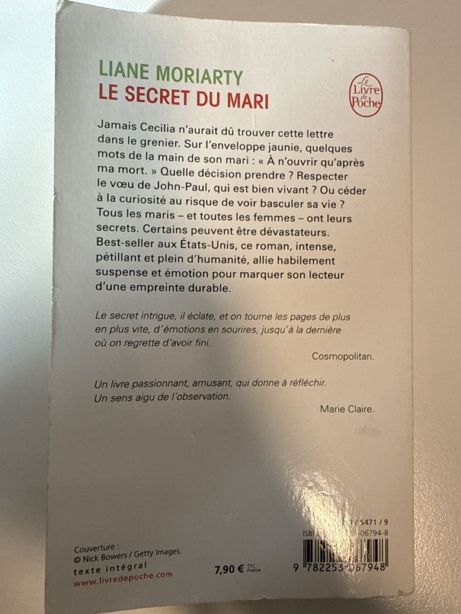 Bücher: Liane Moriarty - Le secret du mari – Gebraucht aus Horw von Edith1981 1