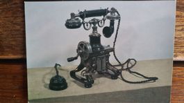 Ansichtskarte historisches Telefon