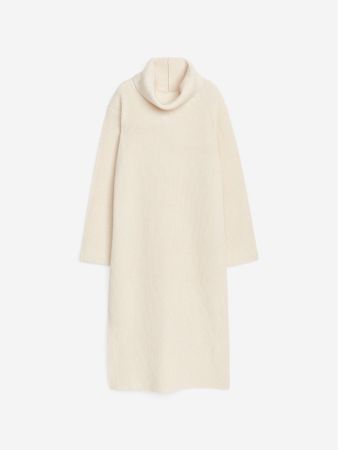 NEU COS Kleid edles Wollkleid creme XS