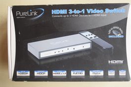 HDMI Video Switch 3-zu-1 mit Fernbedienung