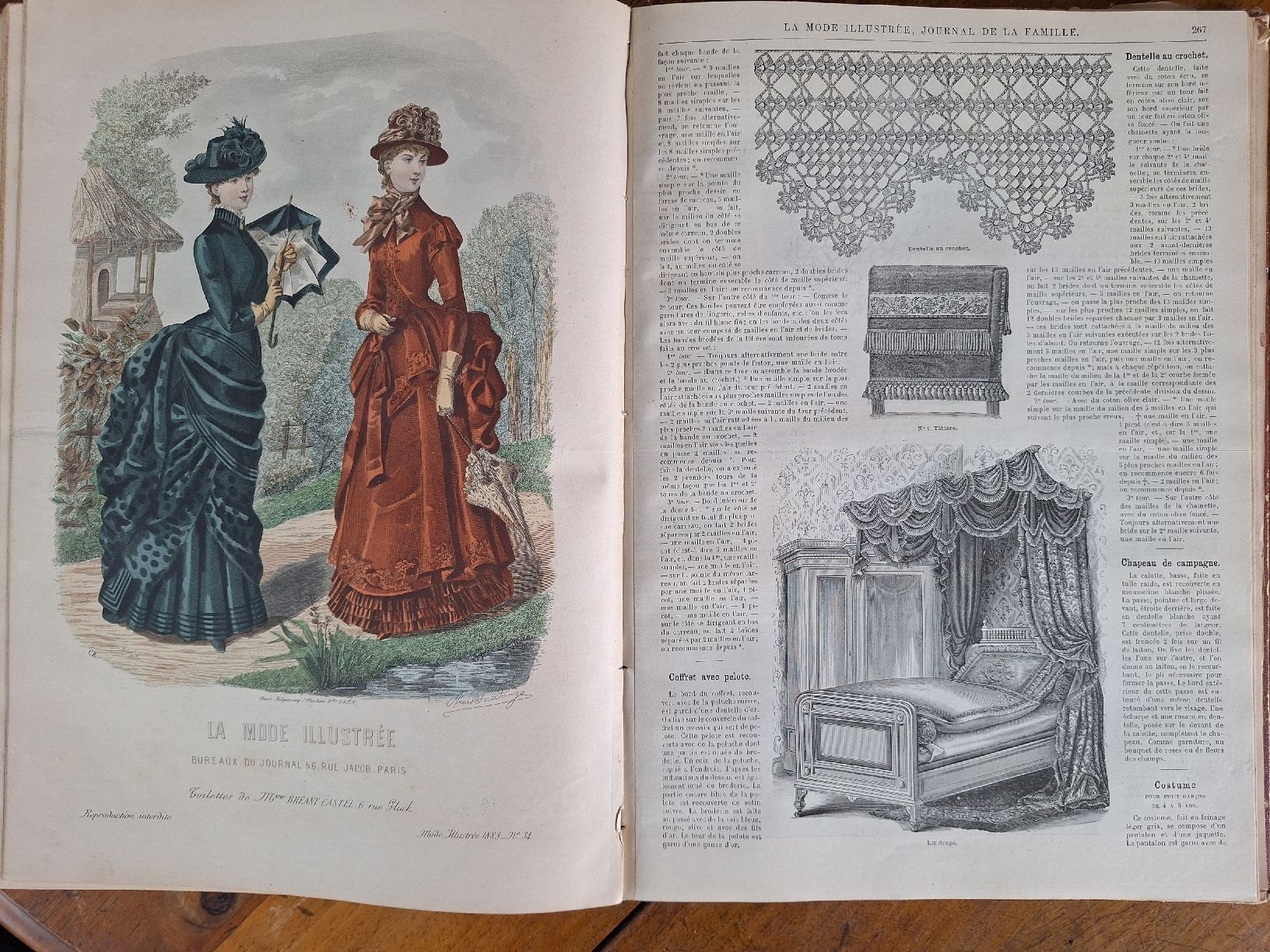 Livres: LA MODE ILLUSTREE  1883 – D'occasion à Bevaix par bohrap 6