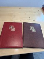 Zwei Briefmarkenalben - teilweise gefüllt 