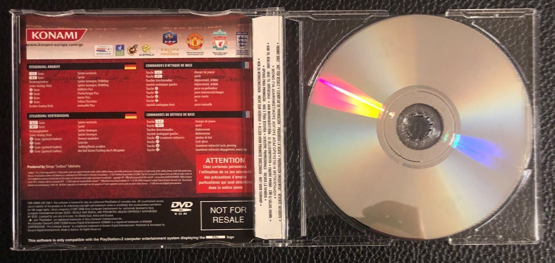 Sony Spiele: Pro Evolution Soccer 2009 Sony PS2 Promo – Gebraucht aus Kestenholz von Naruto_01 2