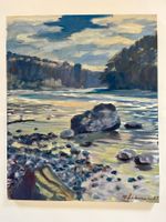 Acrylbild Naturbild Gnadenthal 1989