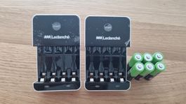 Ladunché Ladegerät mit 6 AA Batterien neu