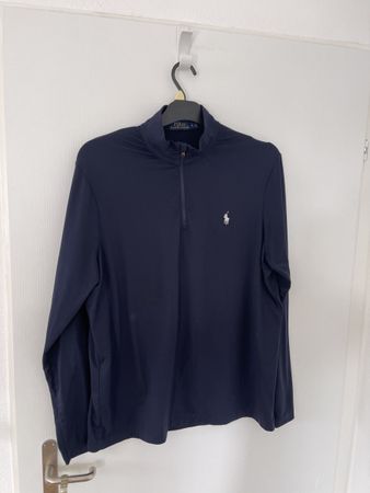 Polo Ralph Lauren Zip-Pullover, Grösse L, Dunkelblau! Y2k
