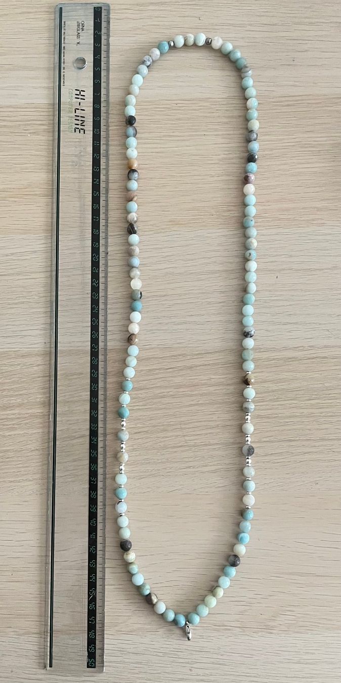 Catenine: Collier en amazonite - Halskette aus Amazonit – Nuovo e nell'imballaggio originale da Biel/Bienne venduto da Djally02