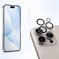 Apple iPhone 15 Pro Panzerglas / Kameraschutz Bundle