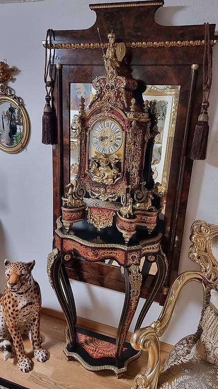 Orologi da terra & Orologi da parete: Luxus Prunk Pendule, Boulle Uhr mit Konsolentisch – Usato da Kaufdorf venduto da Nati-Nati 4