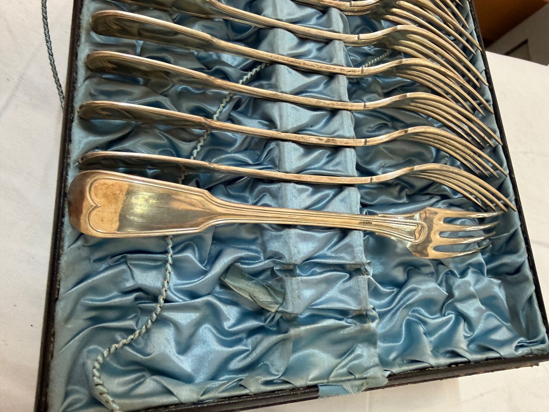 Gabeln: 10fourchettes anciennes argentées – Gebraucht aus Lausanne von artnouveau04 2