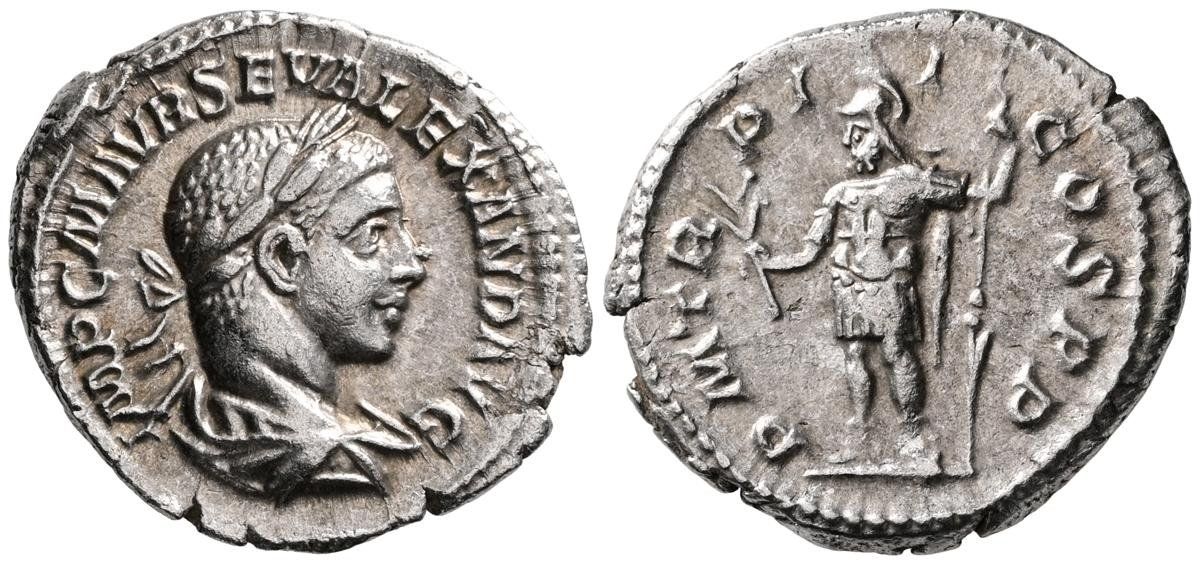 Toutes les monnaies: SEVERUS ALEXANDER AR Denarius (223 AD). Nice ! – D'occasion à La Sarraz par classicworldcoins