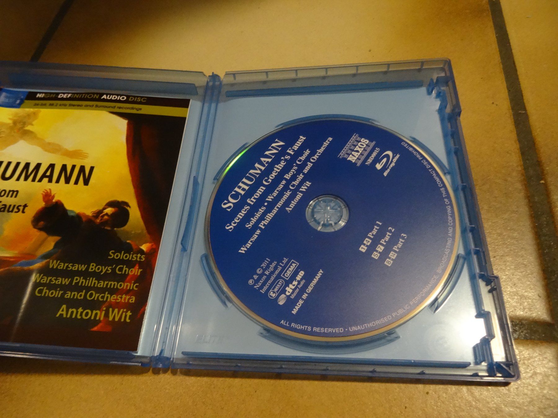 Tutti i DVDs: Schumann Scenes from Goethes Faust Blu-ray – Usato da Olten venduto da Disc-Ausverkauf 1