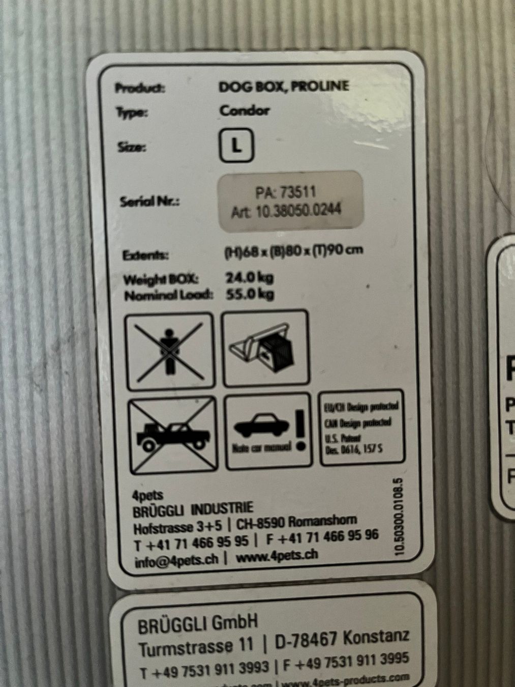 4pets Gabbie, trasporto & Sicurezza: Hundebox 4pets Proline Condor L – Usato da Speicherschwendi venduto da Bjusty 3