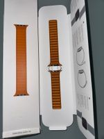 Apple Watch Armband Golden Brown Leather 45mm S/M
